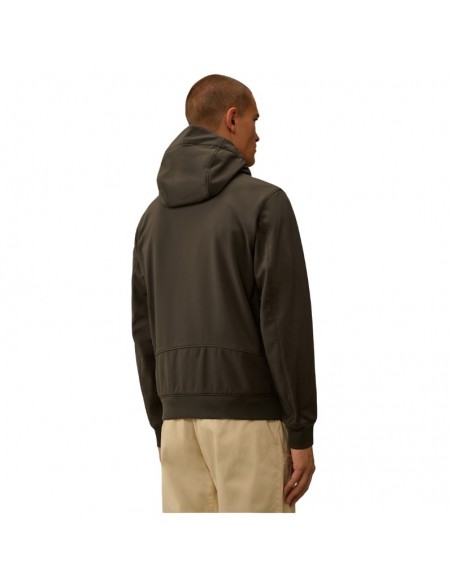 Veste à Capuche CP Shell-R Ombre Foncée Gris C.P. Company présentée portée de dos｜Boutique Homme Toulouse