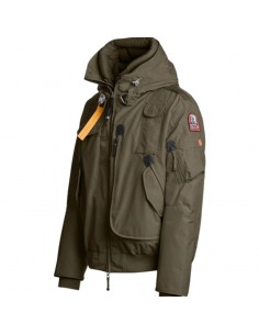 Bomber À Capuche Gobi Olive Grey Parajumpers présenté porté de face｜Boutique Homme Toulouse 2