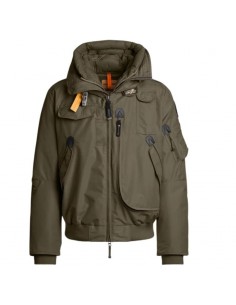 Bomber À Capuche Gobi Olive Grey Parajumpers présenté porté de face｜Boutique Homme Toulouse