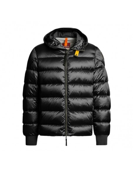 Bomber À Capuche Pharrell Noir Parajumpers présenté porté de face｜Boutique Homme Toulouse