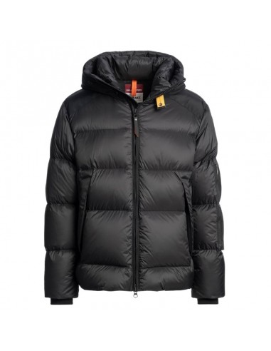 Veste À Capuche Tyrik Noire Parajumpers présentée portée de face｜Boutique Homme Toulouse