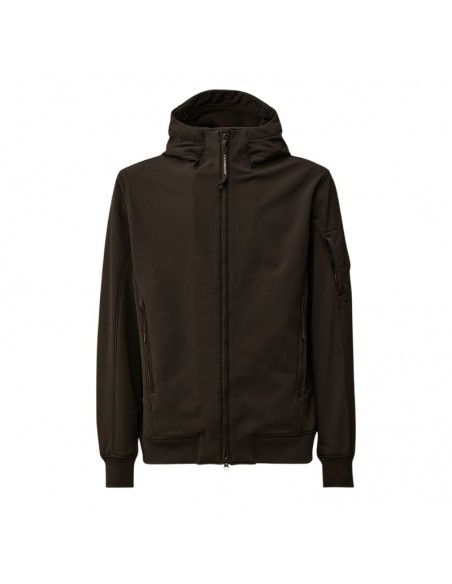 Veste à Capuche CP Shell-R Noir C.P. Company présentée de face｜Magasin Homme Toulouse