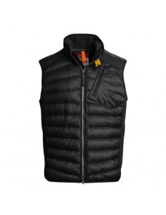 Gilet Hybride Zavier Noir Parajumpers présenté porté de face｜Boutique Homme Toulouse