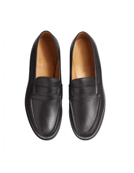 Mocassin 180 Caviar Noir J.M. Weston Homme présenté de haut｜Boutique Homme Toulouse