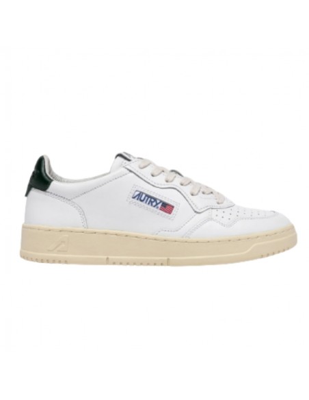 Sneakers Medalist Low En Cuir Blanc & Mountain Autry présenté de profil｜Boutique Homme Toulouse