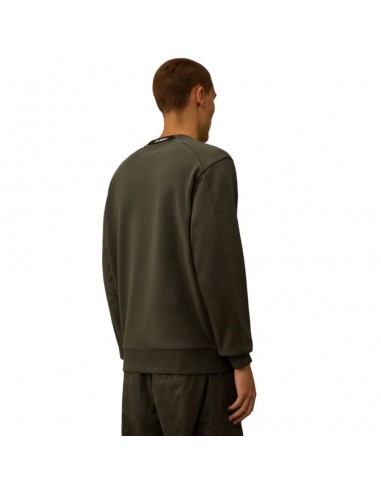 Sweat-Shirt Ras Du Cou Noir C.P. Company présenté porté de dos｜Boutique Homme Toulouse