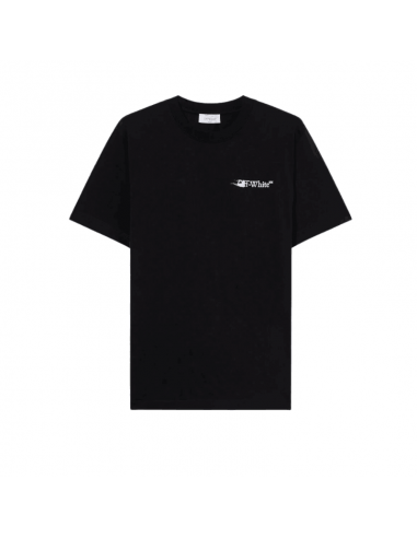 T-Shirt Slim Avec Logo Ink Arrow Noir Et Blanc Off White présenté de face｜Boutique Homme Toulouse