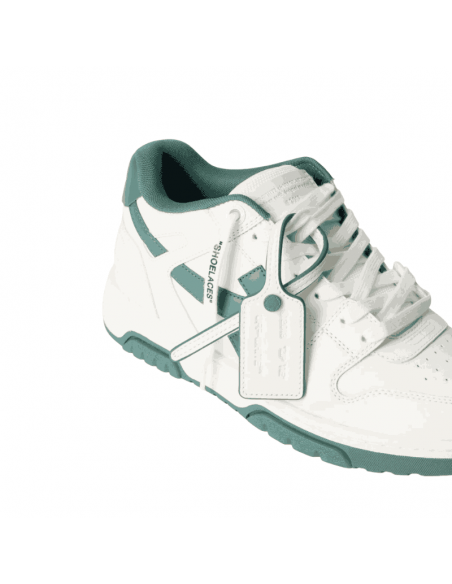 Sneakers Out Of Office Blanc Et Vert Off White zoom logo｜Magasin Homme Toulouse