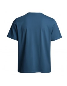 T-Shirt Elio True Blue Homme Parajumpers présenté porté de face｜Boutique Homme Toulouse 2