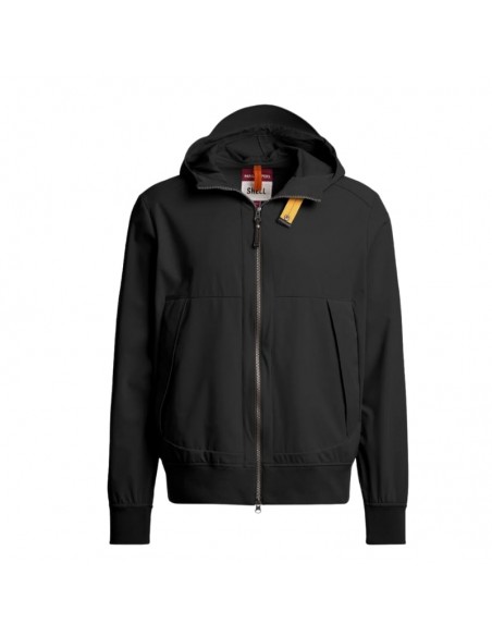 Veste Coupe-Vent Abner Noire Homme Parajumpers présentée portée de face｜Magasin Homme Toulouse