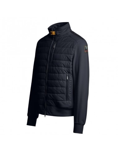 Sweat Hybride Elliot Bleu Homme Parajumpers présenté porté de profil｜Boutique Homme Toulouse