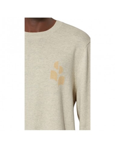 Pull Antea Gris Clair et Jaune Clair Homme Marant présenté de face｜Boutique Homme Toulouse
