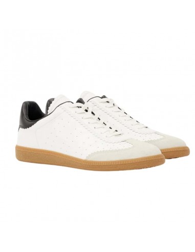 Baskets Brycy Blanches Homme Marant présenté porté de face｜Boutique Homme Toulouse