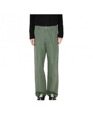 Pantalon Chino À Empiècements Aux Genoux Kaki Foncé Homme Kenzo présenté porté de face｜Boutique Homme Toulouse