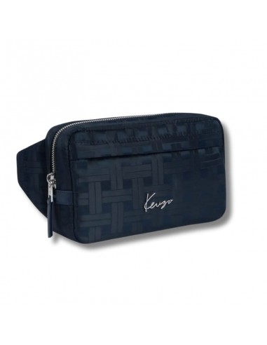 Sac Ceinture 'KENZO Mura' Bleu Noir Homme Kenzo présenté porté de face|Boutique Homme Toulouse Sac Ceinture 'KENZO Mura' Bleu Noir Homme Kenzo présenté porté de face|Boutique Homme Toulouse
