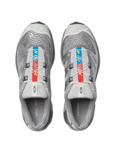 Sneakers XT-4 OG Sharkskin Dawn Blue Homme Salomon présentés portés de haut｜Boutique Homme Toulouse