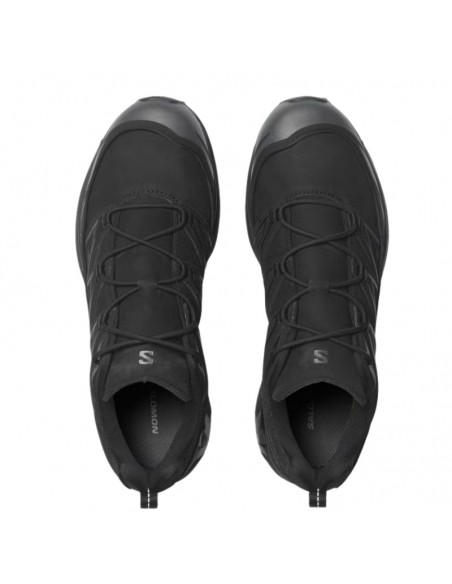 Sneakers XT-6 Expanse Leather Black Homme Salomon présentées portées de haut｜Magasin Homme Toulouse