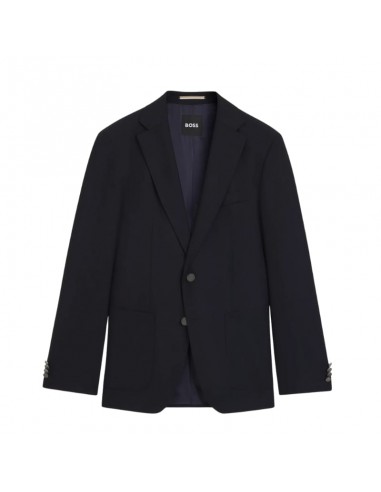 Veste Slim en laine vierge stretch Bleu Foncé Homme Boss présentée de face|Magasin Homme Toulouse Veste Slim en laine vierge stretch Bleu Foncé Homme Boss présentée de face|Magasin Homme Toulouse