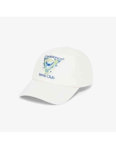 Casquette The Art Of The Serve Blanc Casablanca présentée de face｜Boutique Homme Toulouse