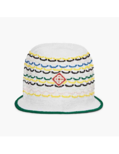 Chapeau En Point De Tricot Multicolour Casablanca présenté de face｜Boutique Homme Toulouse
