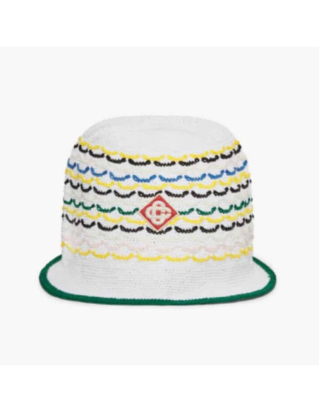 Chapeau En Point De Tricot Multicolour Casablanca présenté de face｜Boutique Homme Toulouse
