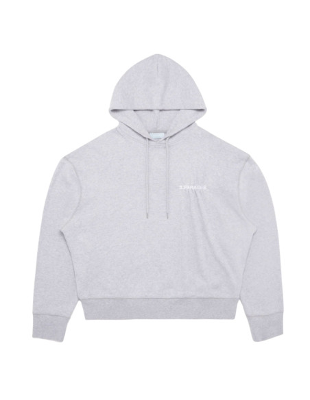 Pleated Hooded Sweater Gris Homme 3.Paradis présenté de face｜Boutique Homme Toulouse