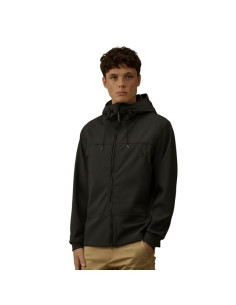 Veste Goggle Shell-R Noire Homme C.P Company présentée portée de face｜Magasin Homme Toulouse