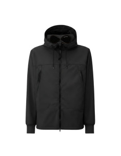 Veste Goggle Shell-R Noire Homme C.P Company présentée portée de face｜Magasin Homme Toulouse 2