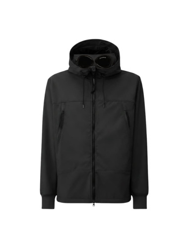 Veste Goggle Shell-R Noire Homme C.P Company présentée de face｜Magasin Homme Toulouse