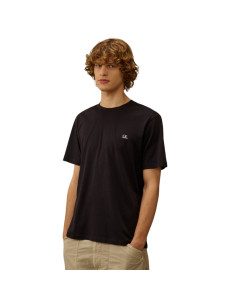 Tee Shirt à Manches Courtes En Jersey 30/1 Avec Lunettes C.P Company présenté porté de face｜Boutique Homme Toulouse