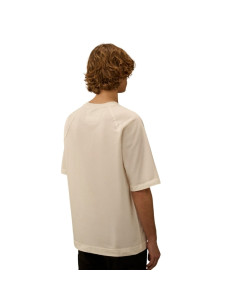 Sweat-shirt À Manches Courtes Gauze White Homme C.P Company présenté porté de face｜Boutique Homme Toulouse 2