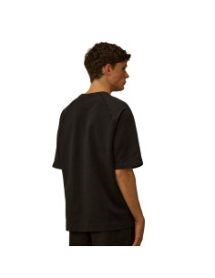 Sweat-shirt À Manches Courtes Noir Homme C.P Company présenté porté de face｜Boutique Homme Toulouse 2