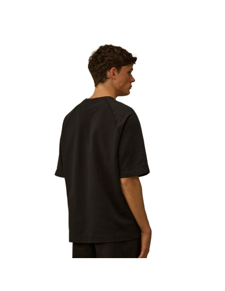 Sweat-shirt À Manches Courtes Noir Homme C.P Company présenté porté de dos｜Boutique Homme Toulouse