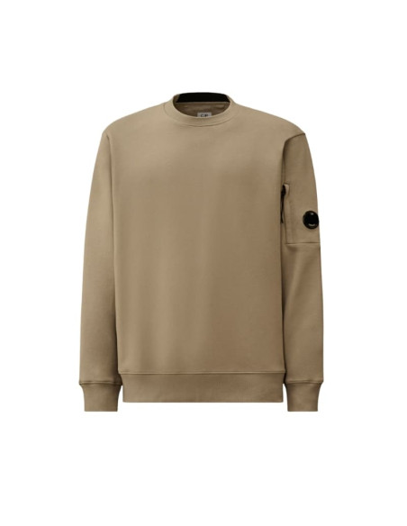 Sweatshirt Coton Diagonal Dove Homme C.P Company présenté de face｜Boutique Homme Toulouse