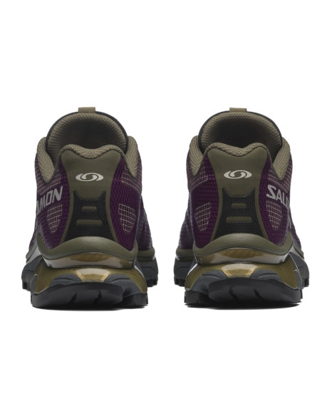 Sneakers XT-4 OG GTX Maroon Banner / Winter Bloom Homme Salomon présentées de dos｜Magasin Homme Toulouse