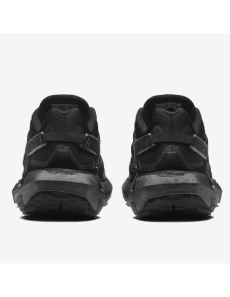 Sneakers XT PU.RE Black / Black Salomon présentées portées de dos｜Magasin Homme Toulouse