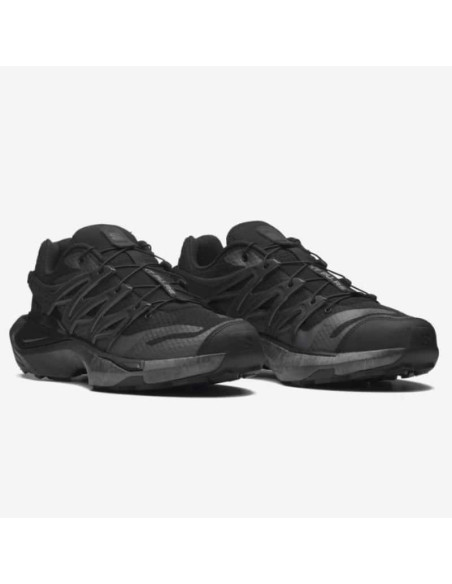 Sneakers XT PU.RE Black / Black Salomon présentées de face｜Magasin Homme Toulouse