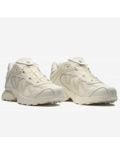 Sneaker XT-Whisper Vanilla Ice Almond Milk Homme Salomon présentée portée de face｜Magasin Homme Toulouse 2