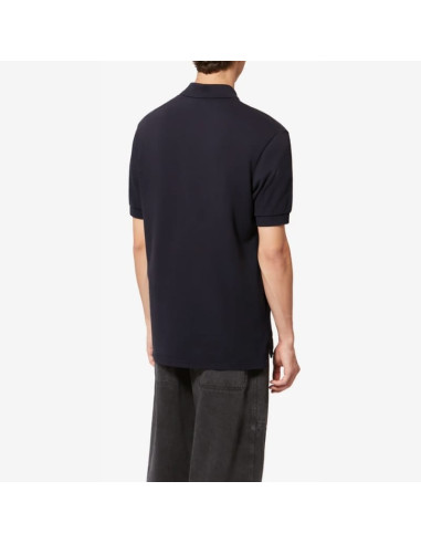 Polo Afko Noir Délavé Homme Marant présenté porté de dos｜Boutique Homme Toulouse