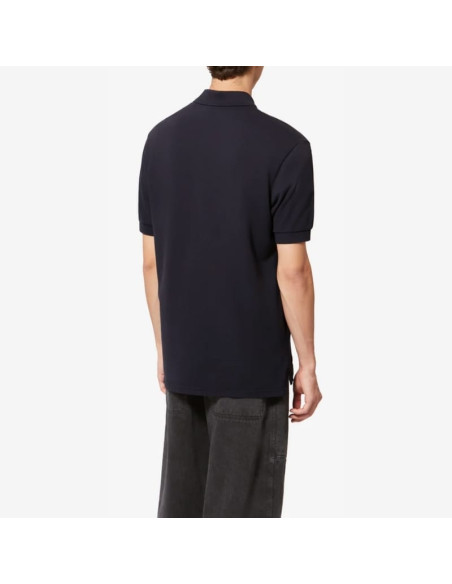 Polo Afko Noir Délavé Homme Marant présenté porté de dos｜Boutique Homme Toulouse