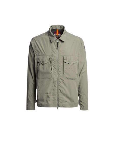 Surchemise Elgin Ashen Sage Homme Parajumpers présentée de face｜Magasin Homme Toulouse