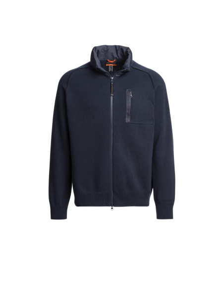 Parajumpers - Cardigan Bargancy Bleu Encre Homme