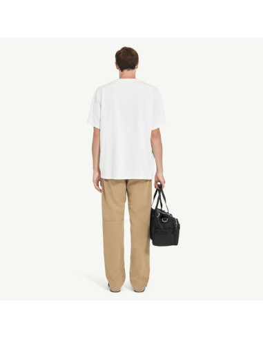T-shirt Clé MM6 Blanc Homme MM6 présentée portée de dos｜Magasin Homme Toulouse