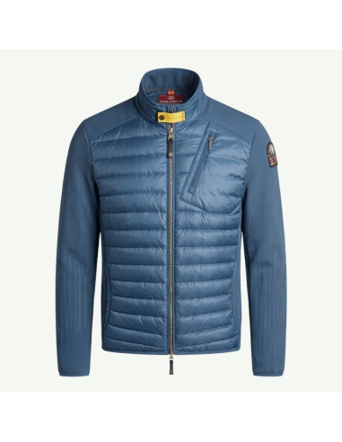 Veste Hybride Jayden True Bleu Homme Parajumpers présentée portée de face｜Magasin Homme Toulouse