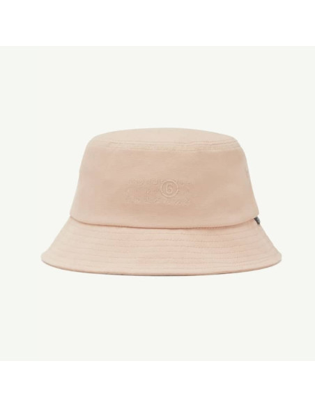 Bob En Toile De Coton Rose Homme MM6 présenté porté de face｜Boutique Homme Toulouse