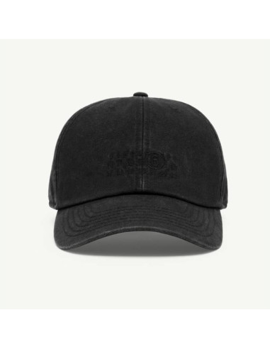 Casquette De Baseball Noir Homme MM6 présentée portée de face｜Magasin Homme Toulouse