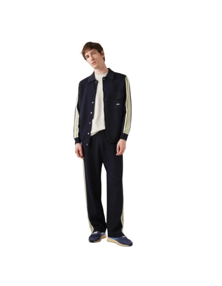 Jogger En Maille De Viscose Bleu Homme Autry présentée portée de face｜Magasin Homme Toulouse