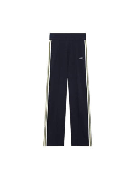 Jogger En Maille De Viscose Bleu Homme Autry présentée de face｜Magasin Homme Toulouse