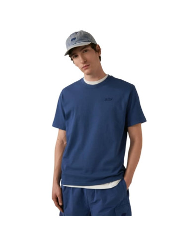 T-Shirt En Coton Avec Logo En Nuance Bleu Homme Autry présenté porté de face｜Boutique Homme Toulouse