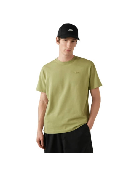 T-Shirt en Coton avec Logo en Nuance Vert Homme Autry présenté porté de face｜Boutique Homme Toulouse
